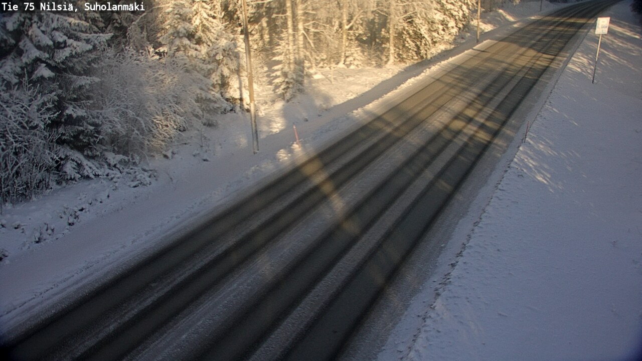 Weather Camera Image Väg 75 Nilsiä, Suholanmäki, Kuopio, Pohjois-Savo