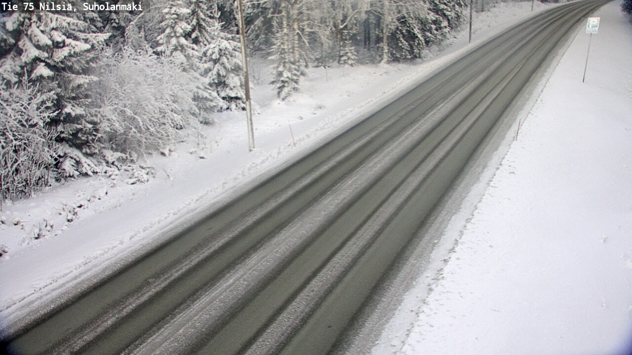 Weather Camera Image Väg 75 Nilsiä, Suholanmäki, Kuopio, Pohjois-Savo