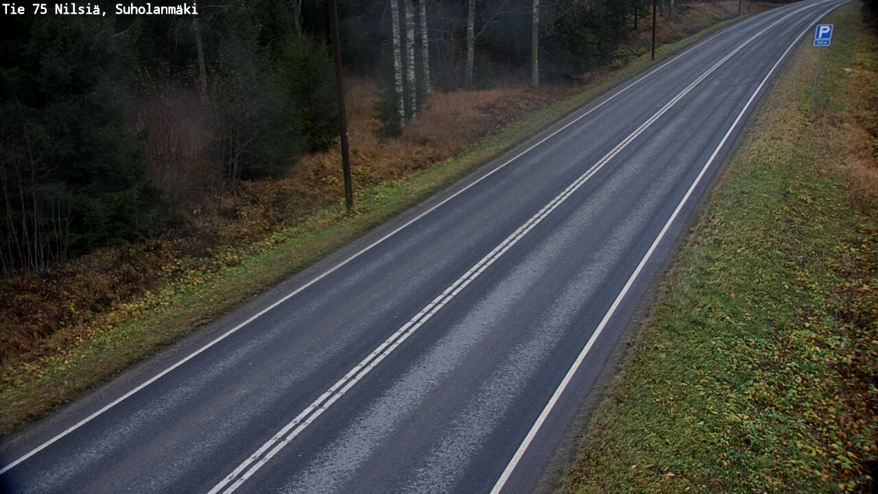 Weather Camera Image Väg 75 Nilsiä, Suholanmäki, Kuopio, Pohjois-Savo