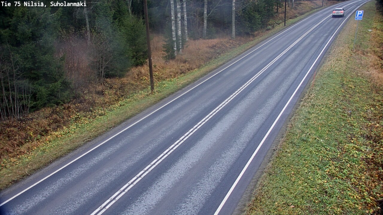 Weather Camera Image Väg 75 Nilsiä, Suholanmäki, Kuopio, Pohjois-Savo