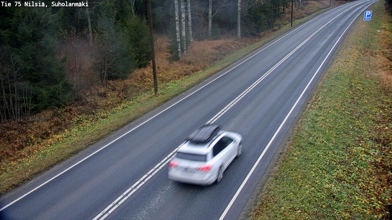 Weather Camera Image Väg 75 Nilsiä, Suholanmäki, Kuopio, Pohjois-Savo