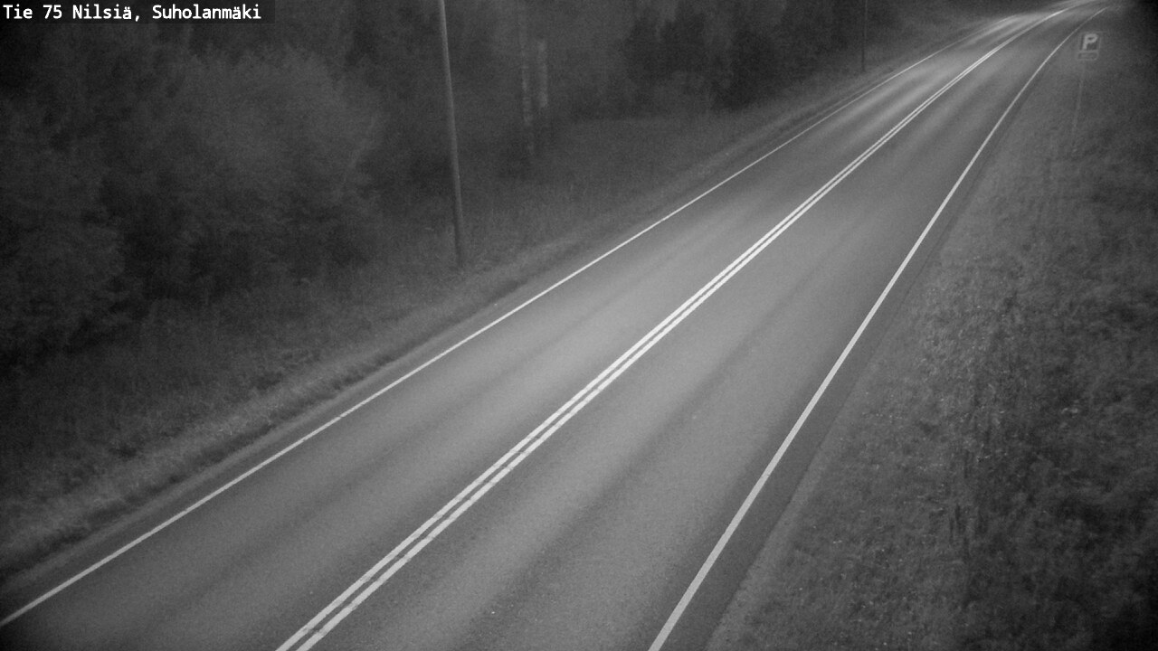 Weather Camera Image Väg 75 Nilsiä, Suholanmäki, Kuopio, Pohjois-Savo