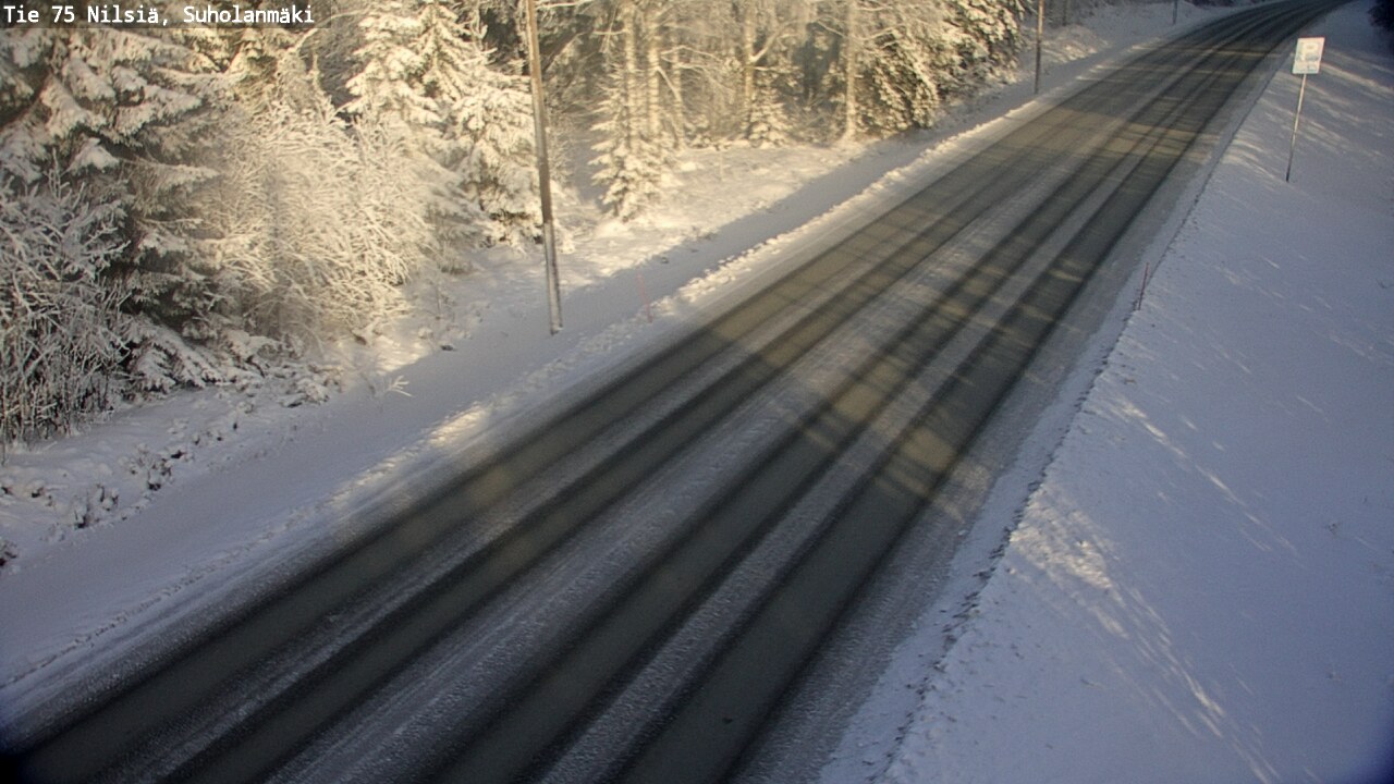 Weather Camera Image Väg 75 Nilsiä, Suholanmäki, Kuopio, Pohjois-Savo