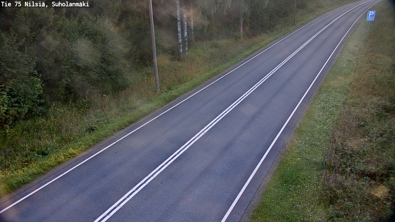 Weather Camera Image Väg 75 Nilsiä, Suholanmäki, Kuopio, Pohjois-Savo