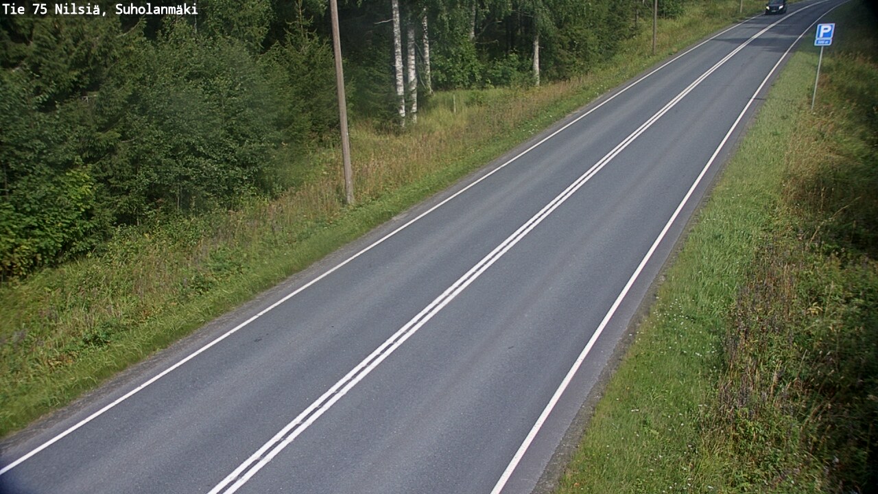 Weather Camera Image Väg 75 Nilsiä, Suholanmäki, Kuopio, Pohjois-Savo