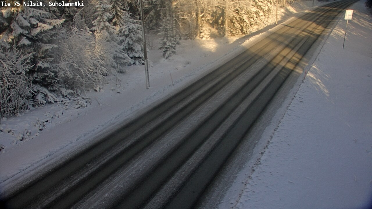 Weather Camera Image Väg 75 Nilsiä, Suholanmäki, Kuopio, Pohjois-Savo
