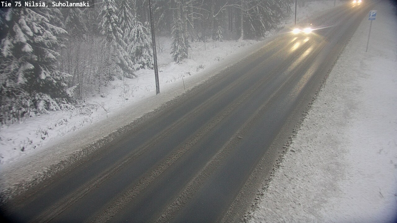 Weather Camera Image Road 75 Nilsiä, Suholanmäki, Kuopio, Pohjois-Savo