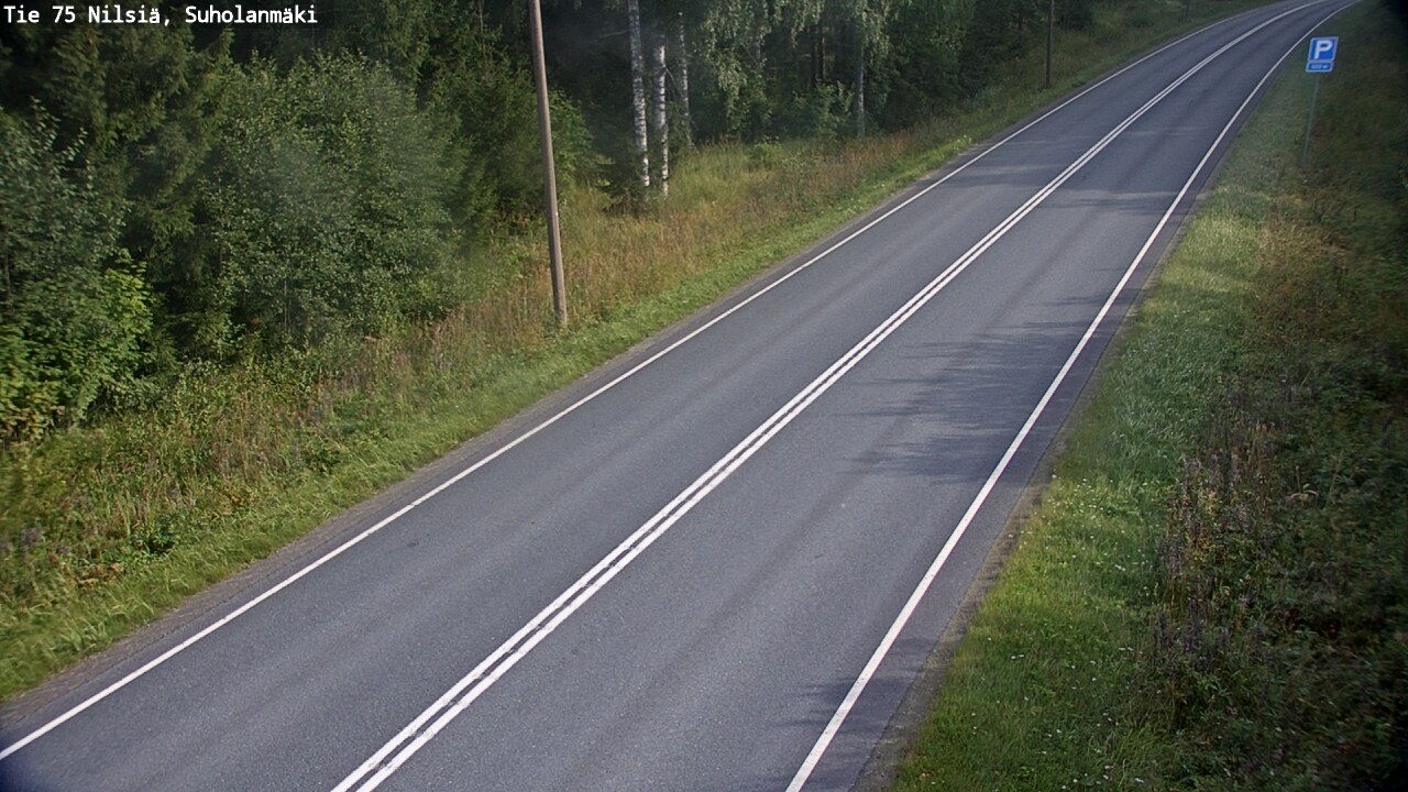 Weather Camera Image Väg 75 Nilsiä, Suholanmäki, Kuopio, Pohjois-Savo