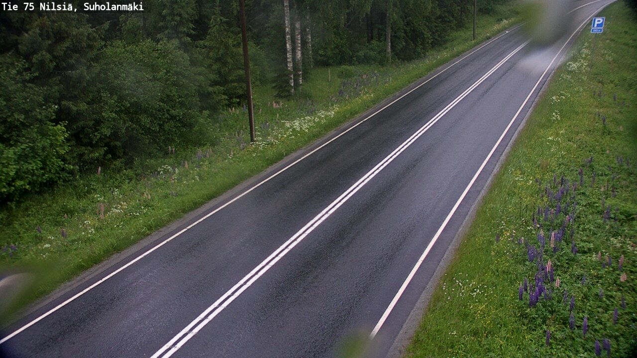 Weather Camera Image Road 75 Nilsiä, Suholanmäki, Kuopio, Pohjois-Savo