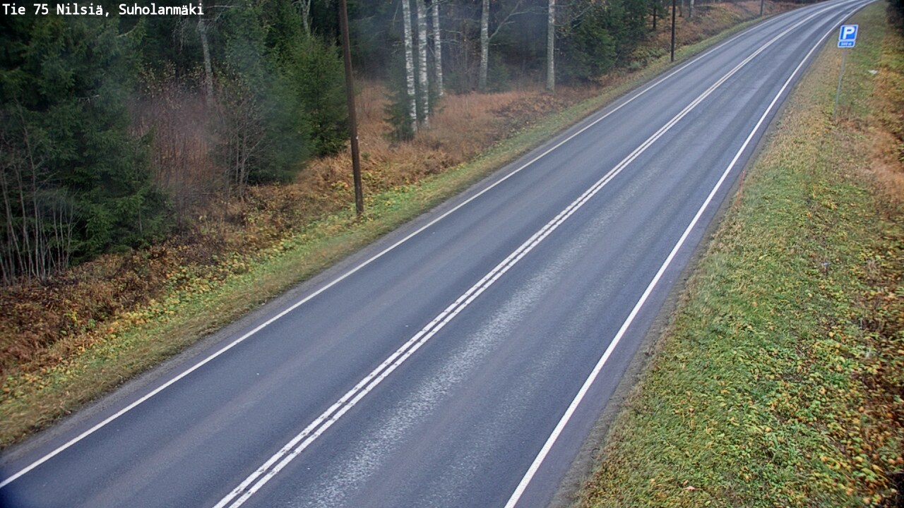 Weather Camera Image Väg 75 Nilsiä, Suholanmäki, Kuopio, Pohjois-Savo