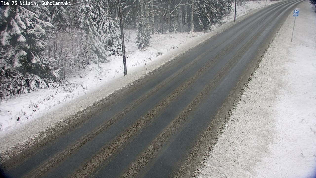 Weather Camera Image Road 75 Nilsiä, Suholanmäki, Kuopio, Pohjois-Savo
