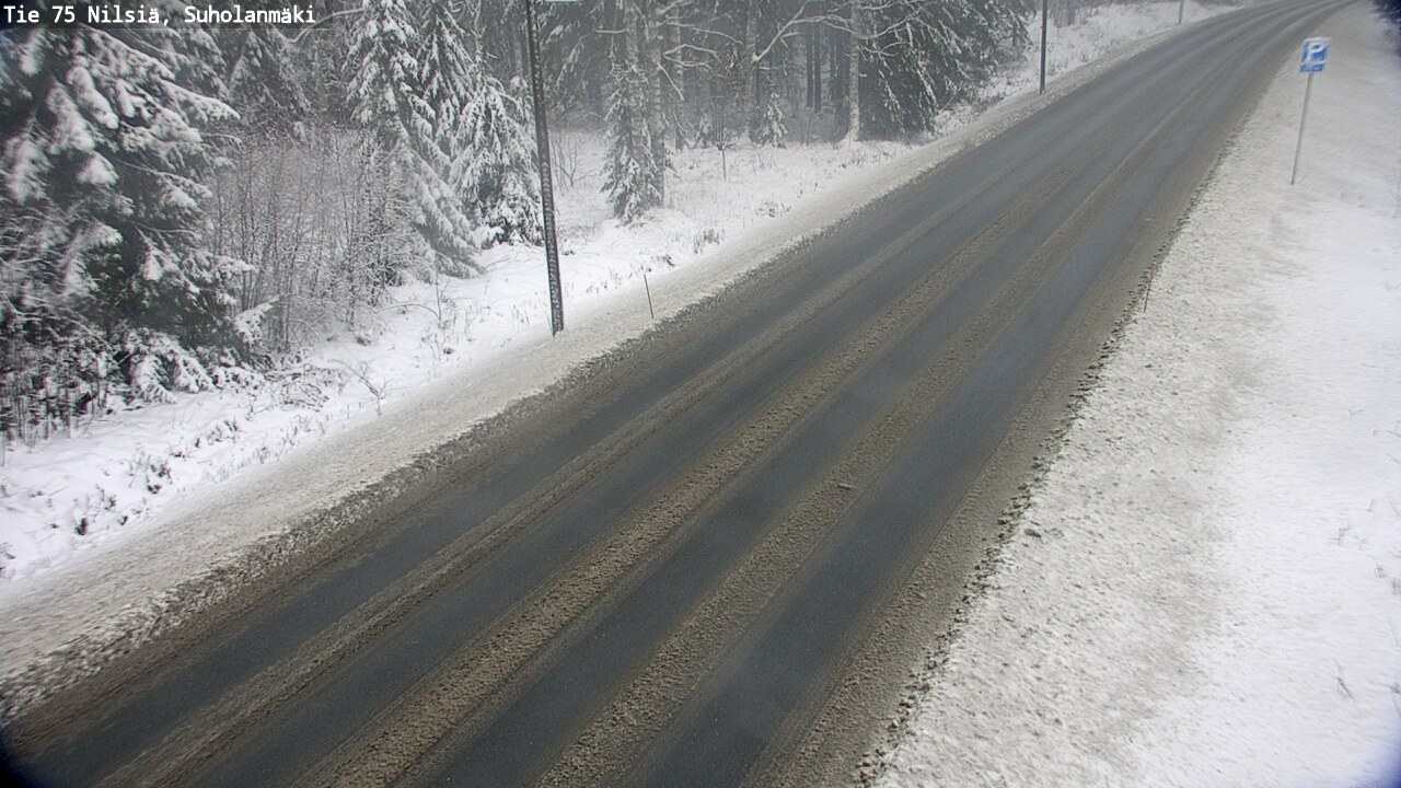 Weather Camera Image Road 75 Nilsiä, Suholanmäki, Kuopio, Pohjois-Savo