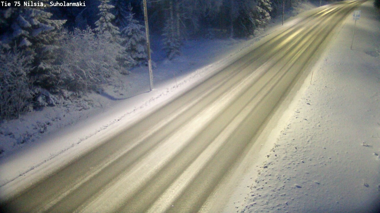 Weather Camera Image Väg 75 Nilsiä, Suholanmäki, Kuopio, Pohjois-Savo
