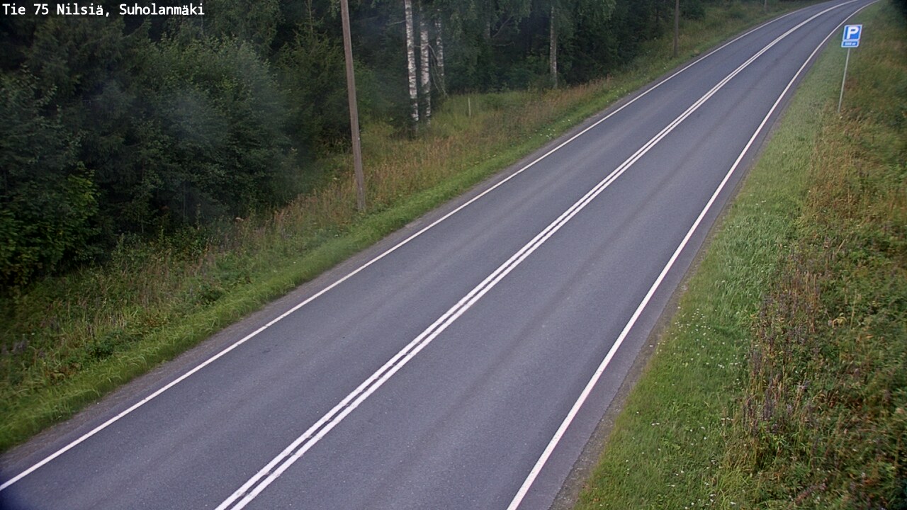 Weather Camera Image Väg 75 Nilsiä, Suholanmäki, Kuopio, Pohjois-Savo