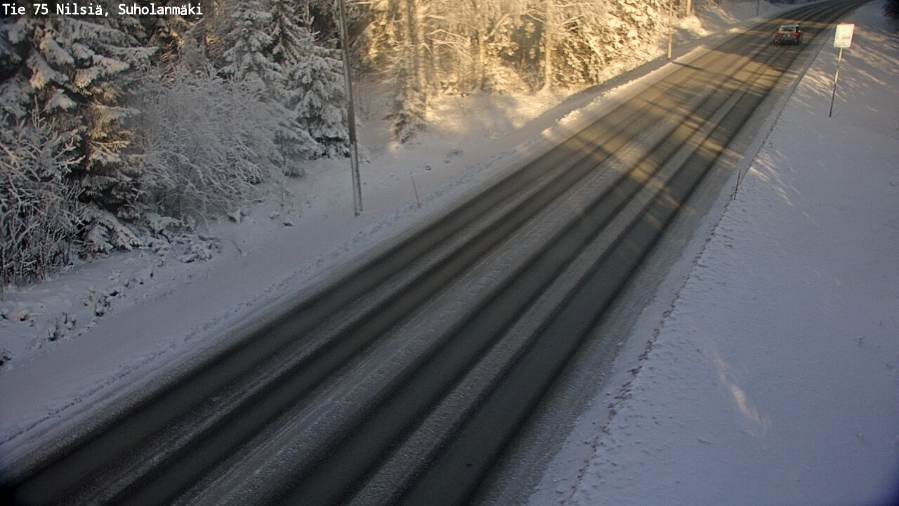 Weather Camera Image Väg 75 Nilsiä, Suholanmäki, Kuopio, Pohjois-Savo