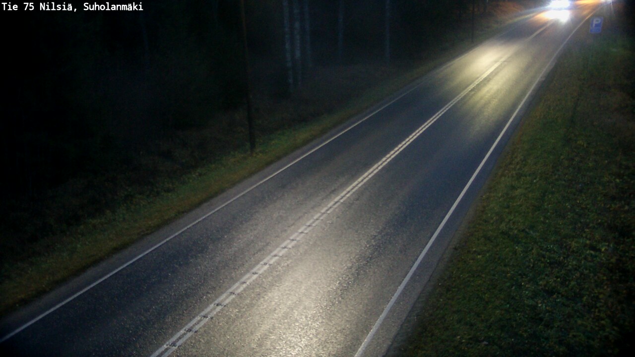 Weather Camera Image Väg 75 Nilsiä, Suholanmäki, Kuopio, Pohjois-Savo