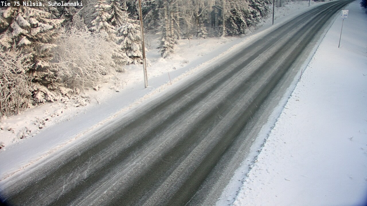 Weather Camera Image Väg 75 Nilsiä, Suholanmäki, Kuopio, Pohjois-Savo