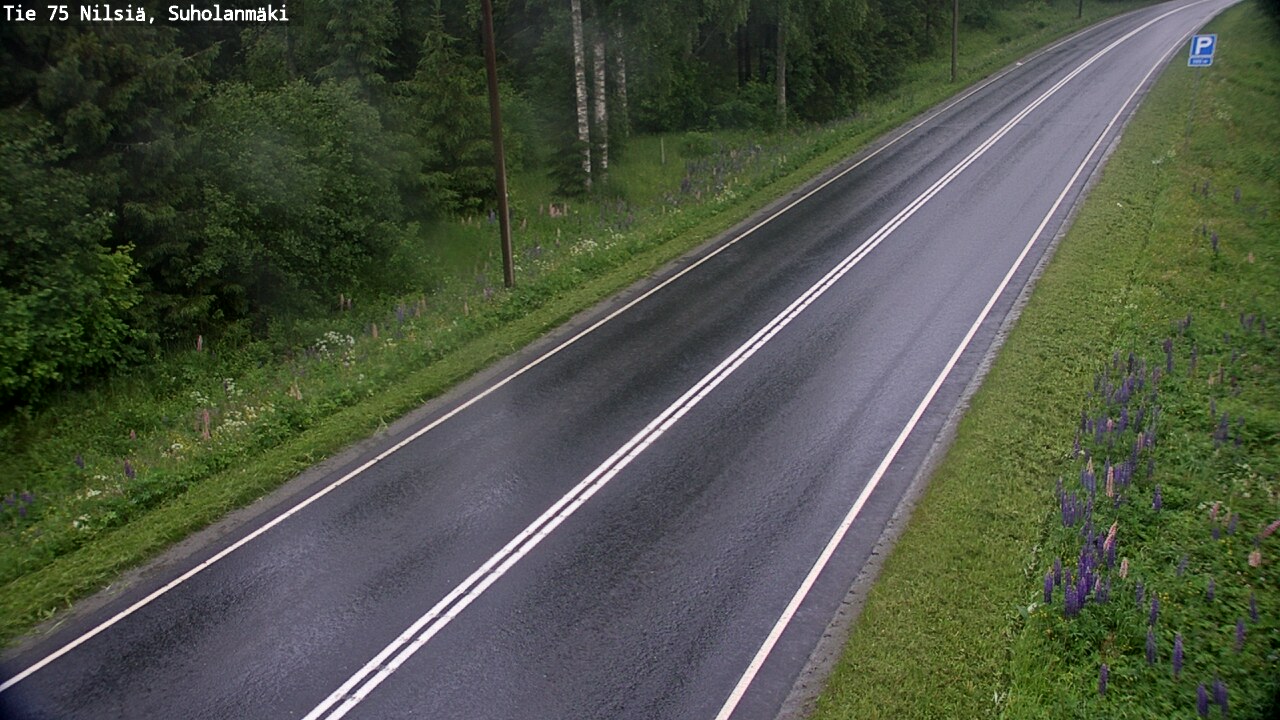Weather Camera Image Road 75 Nilsiä, Suholanmäki, Kuopio, Pohjois-Savo