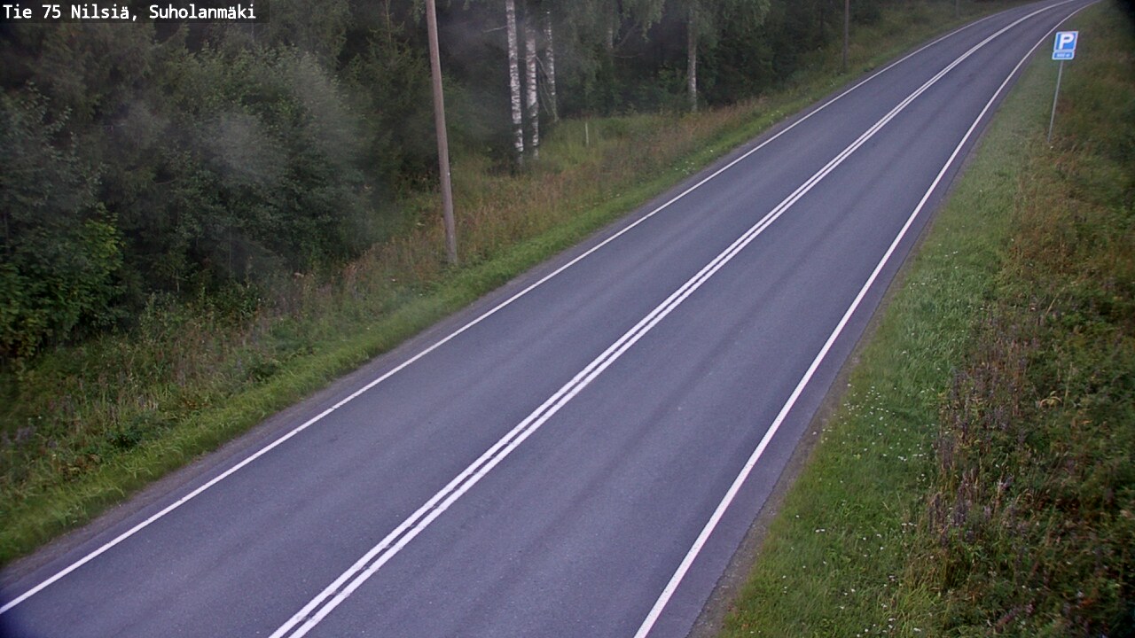 Weather Camera Image Väg 75 Nilsiä, Suholanmäki, Kuopio, Pohjois-Savo