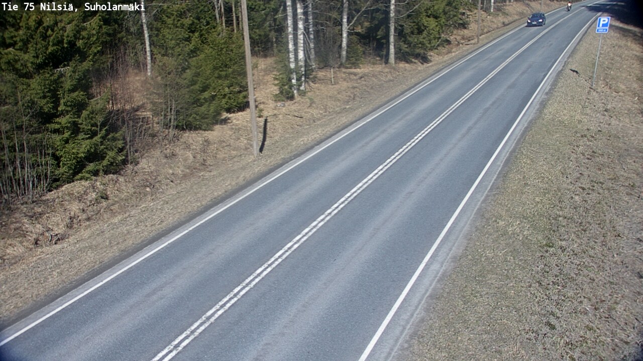 Weather Camera Image Väg 75 Nilsiä, Suholanmäki, Kuopio, Pohjois-Savo