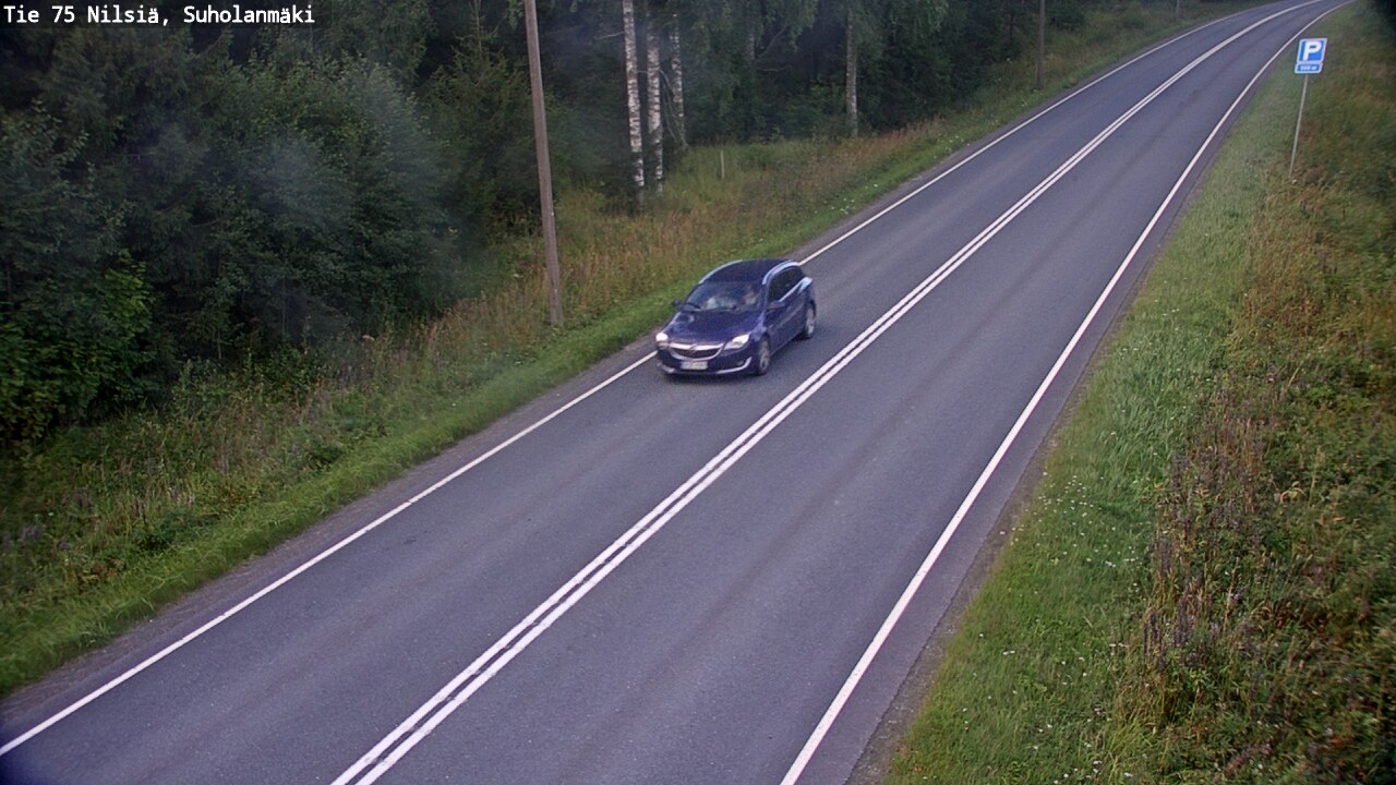 Weather Camera Image Väg 75 Nilsiä, Suholanmäki, Kuopio, Pohjois-Savo