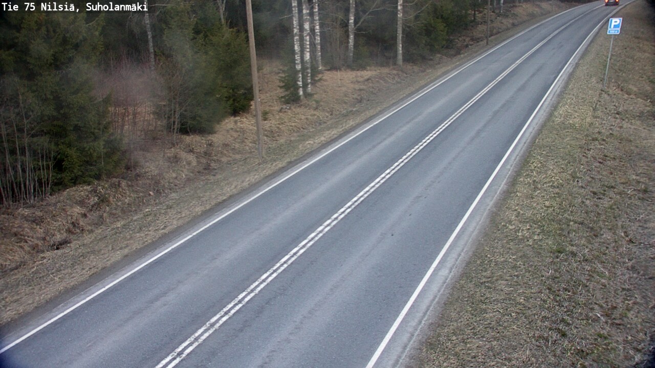 Weather Camera Image Väg 75 Nilsiä, Suholanmäki, Kuopio, Pohjois-Savo