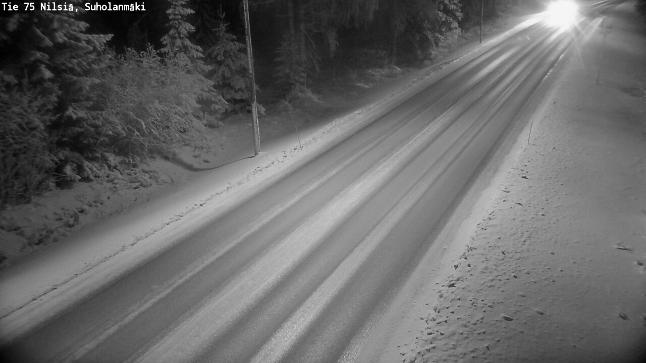 Weather Camera Image Väg 75 Nilsiä, Suholanmäki, Kuopio, Pohjois-Savo