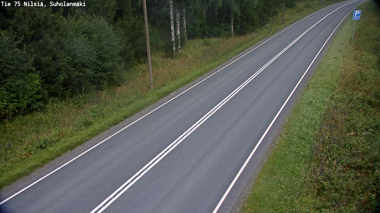 Weather Camera Image Väg 75 Nilsiä, Suholanmäki, Kuopio, Pohjois-Savo