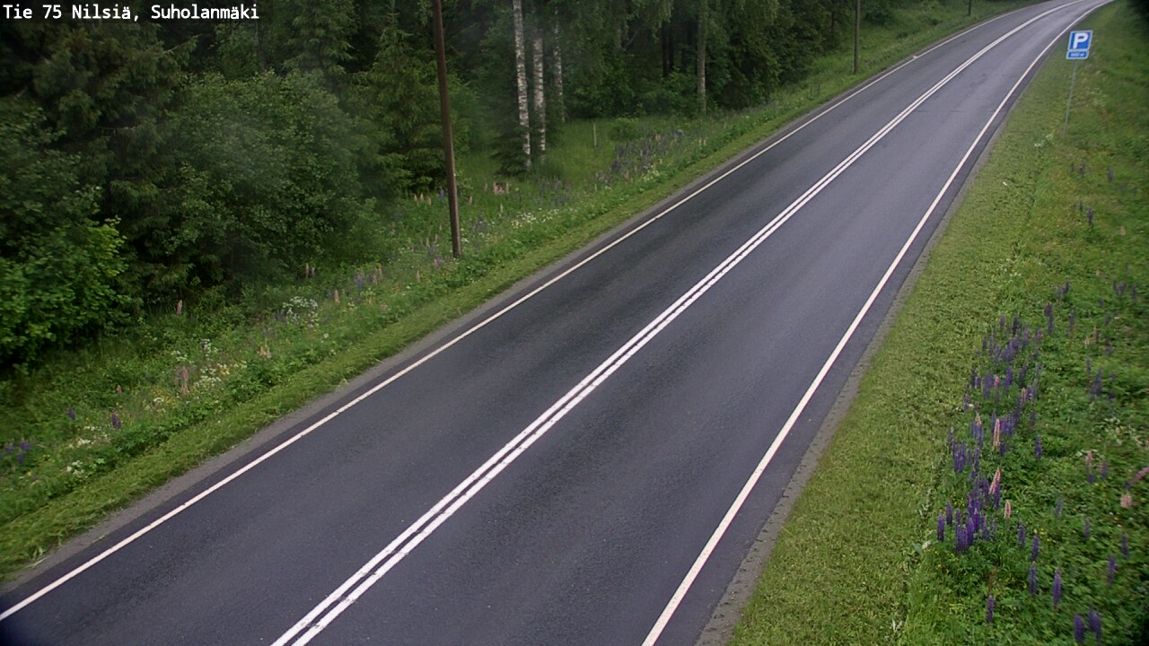 Weather Camera Image Road 75 Nilsiä, Suholanmäki, Kuopio, Pohjois-Savo
