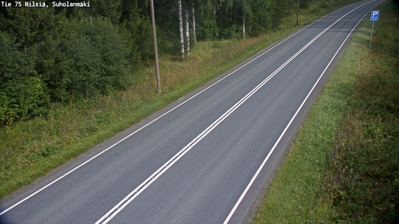 Weather Camera Image Väg 75 Nilsiä, Suholanmäki, Kuopio, Pohjois-Savo