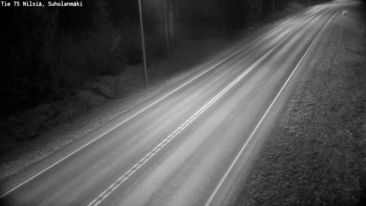 Weather Camera Image Väg 75 Nilsiä, Suholanmäki, Kuopio, Pohjois-Savo