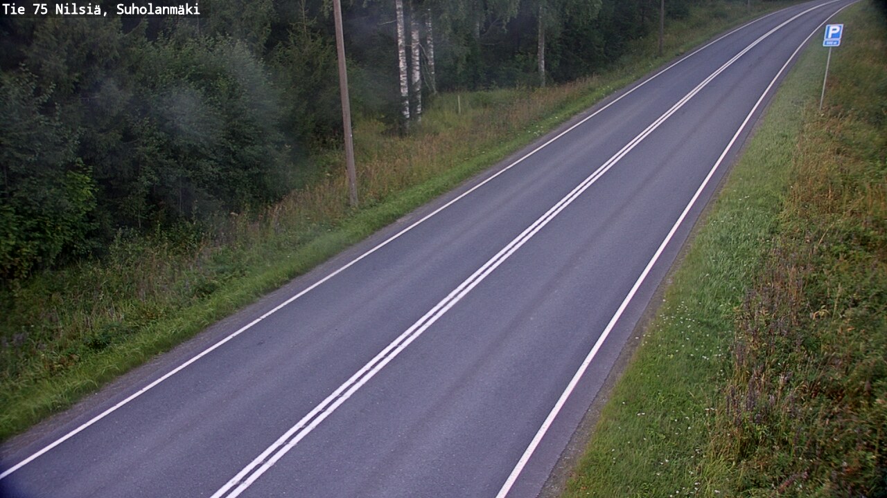 Weather Camera Image Väg 75 Nilsiä, Suholanmäki, Kuopio, Pohjois-Savo