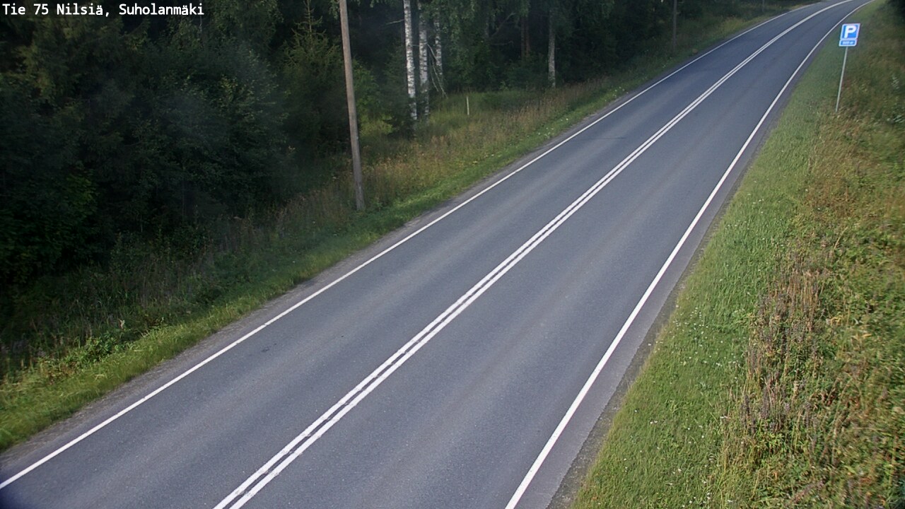 Weather Camera Image Väg 75 Nilsiä, Suholanmäki, Kuopio, Pohjois-Savo