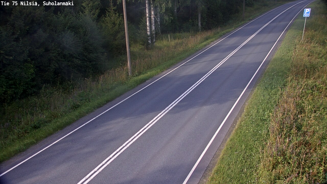 Weather Camera Image Väg 75 Nilsiä, Suholanmäki, Kuopio, Pohjois-Savo