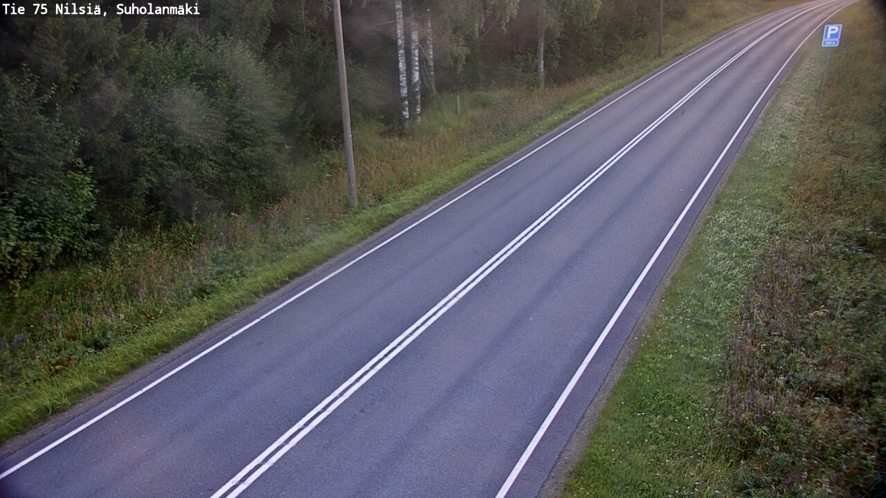 Weather Camera Image Väg 75 Nilsiä, Suholanmäki, Kuopio, Pohjois-Savo
