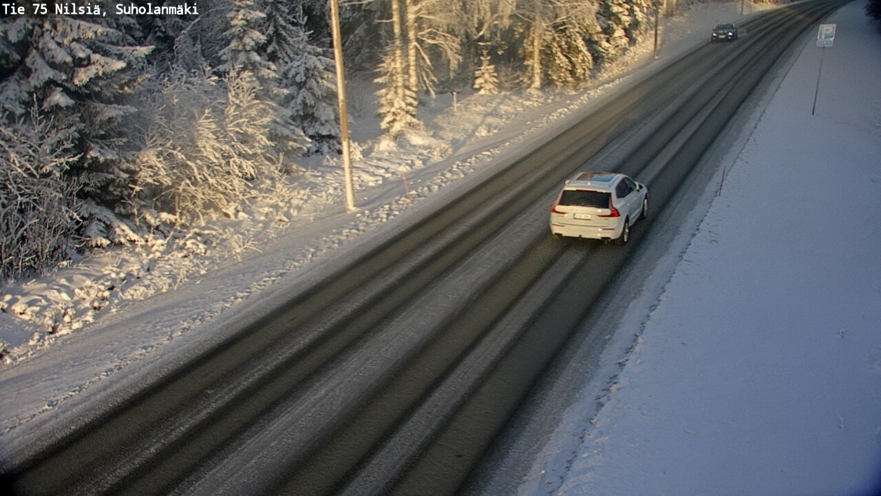 Weather Camera Image Väg 75 Nilsiä, Suholanmäki, Kuopio, Pohjois-Savo