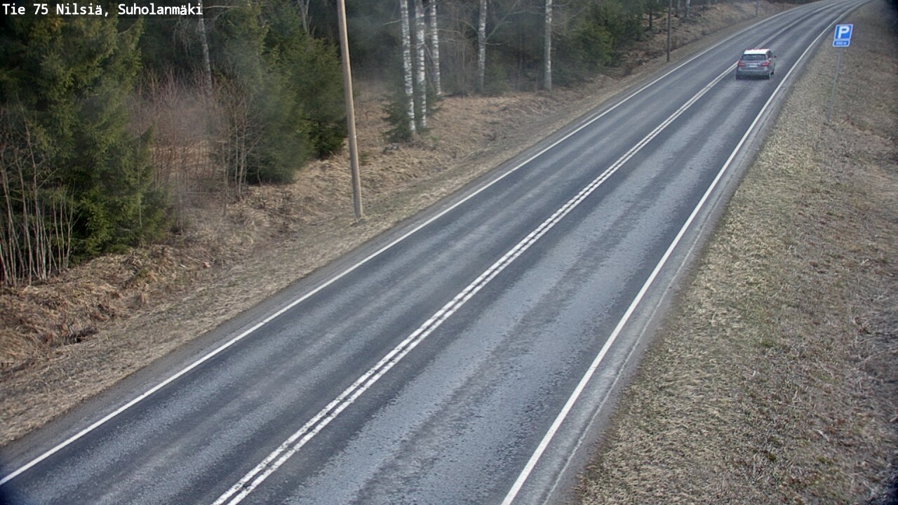 Weather Camera Image Väg 75 Nilsiä, Suholanmäki, Kuopio, Pohjois-Savo