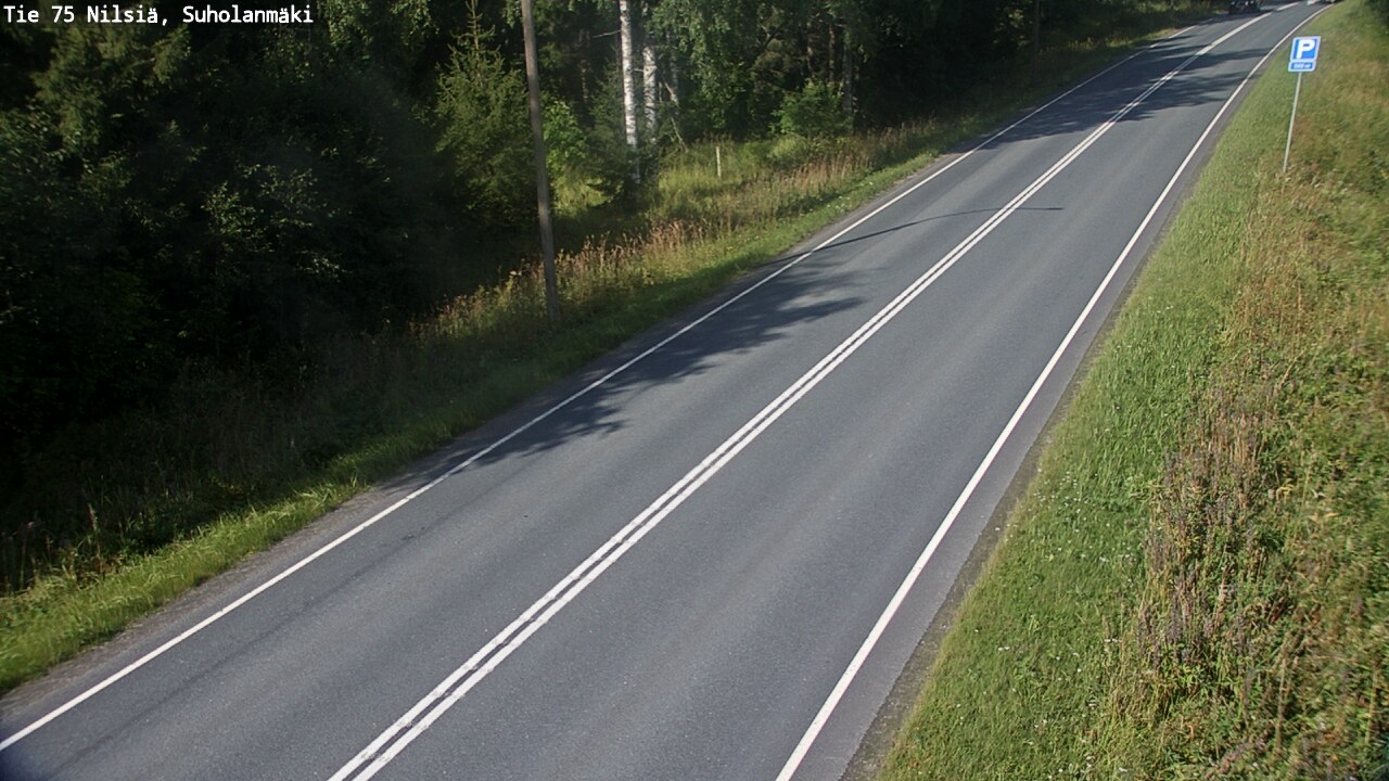 Weather Camera Image Väg 75 Nilsiä, Suholanmäki, Kuopio, Pohjois-Savo