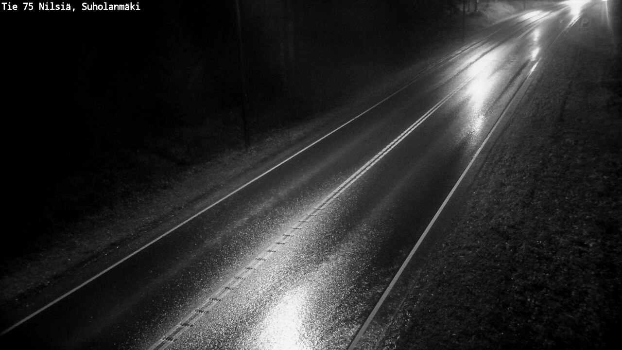 Weather Camera Image Väg 75 Nilsiä, Suholanmäki, Kuopio, Pohjois-Savo