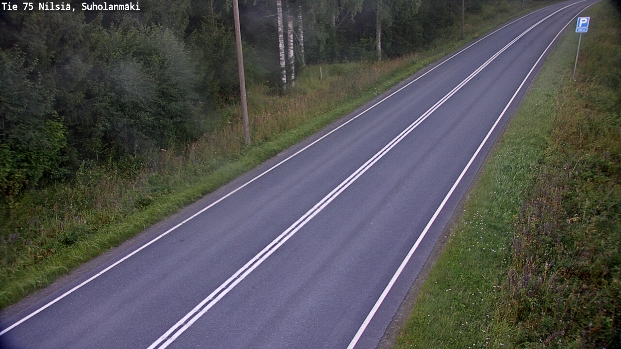Weather Camera Image Väg 75 Nilsiä, Suholanmäki, Kuopio, Pohjois-Savo