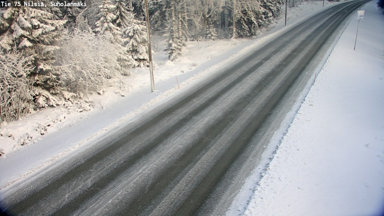 Weather Camera Image Väg 75 Nilsiä, Suholanmäki, Kuopio, Pohjois-Savo