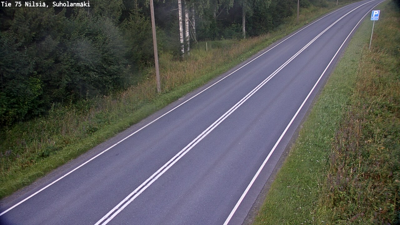 Weather Camera Image Väg 75 Nilsiä, Suholanmäki, Kuopio, Pohjois-Savo