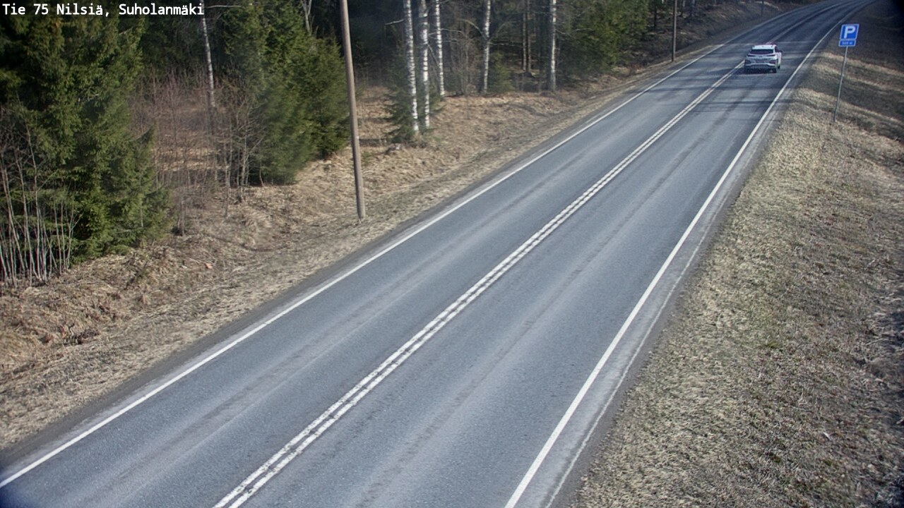 Weather Camera Image Väg 75 Nilsiä, Suholanmäki, Kuopio, Pohjois-Savo