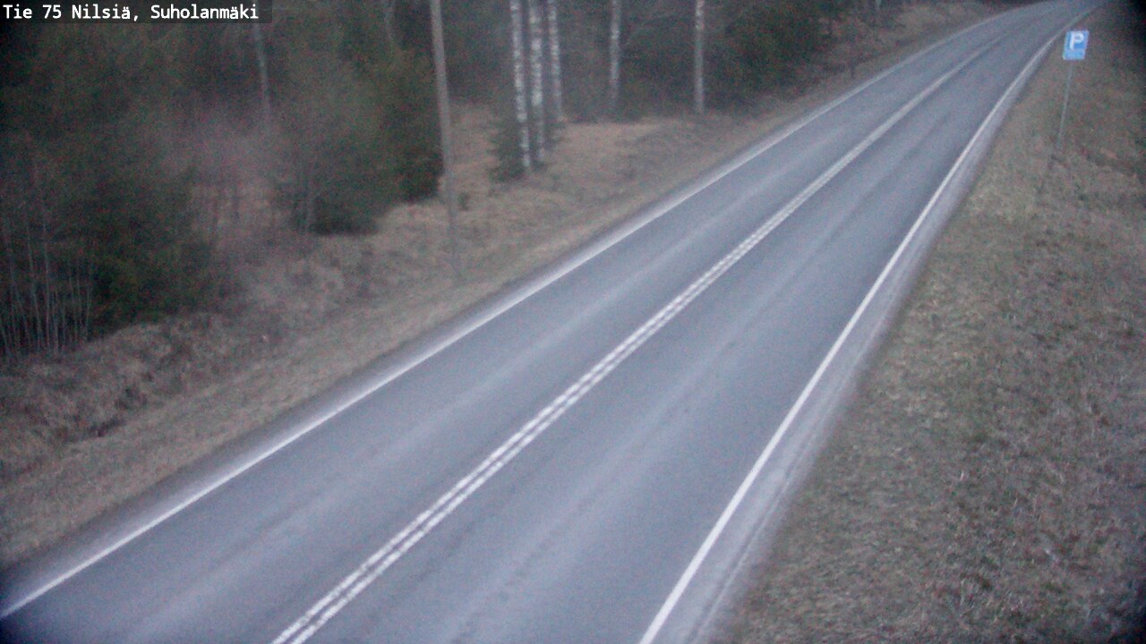 Weather Camera Image Väg 75 Nilsiä, Suholanmäki, Kuopio, Pohjois-Savo