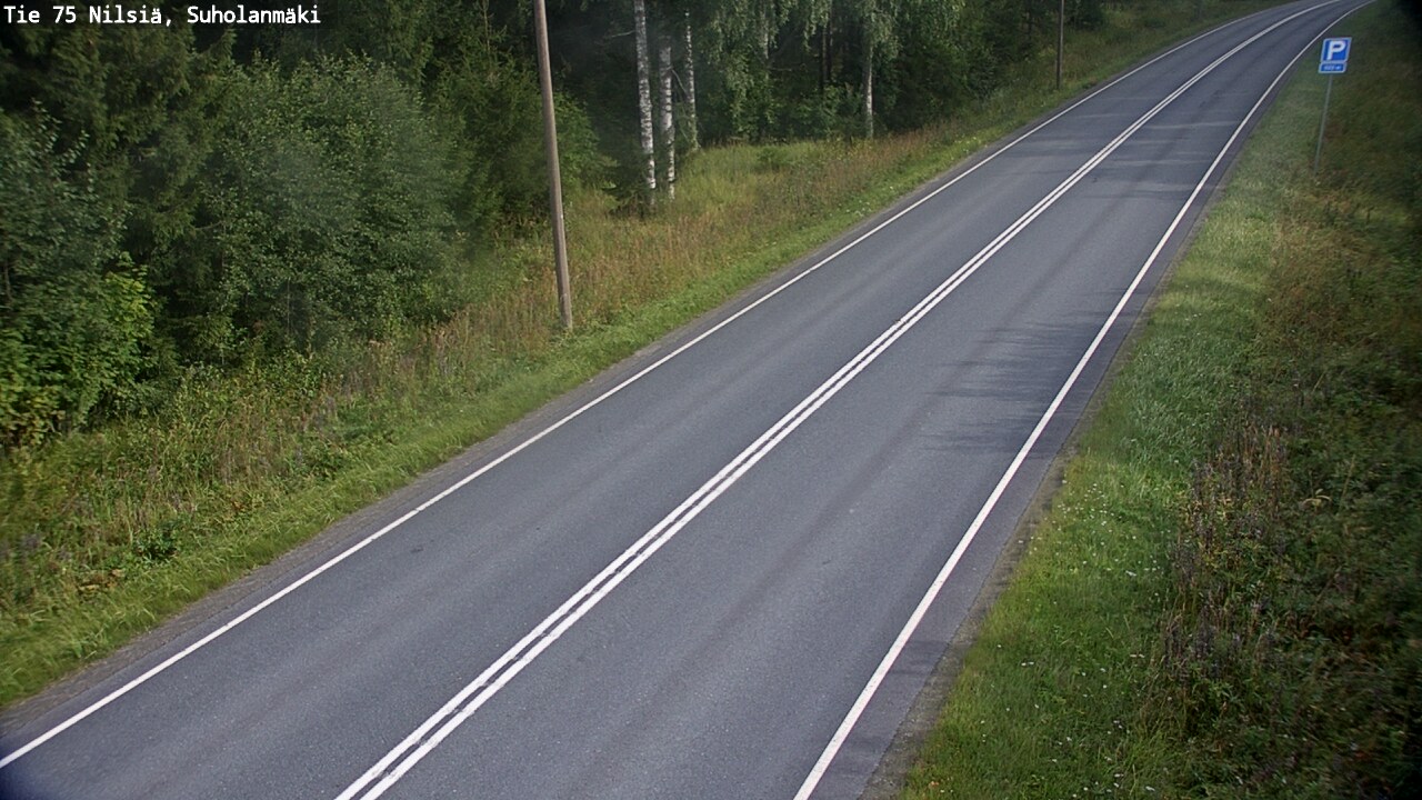 Weather Camera Image Väg 75 Nilsiä, Suholanmäki, Kuopio, Pohjois-Savo