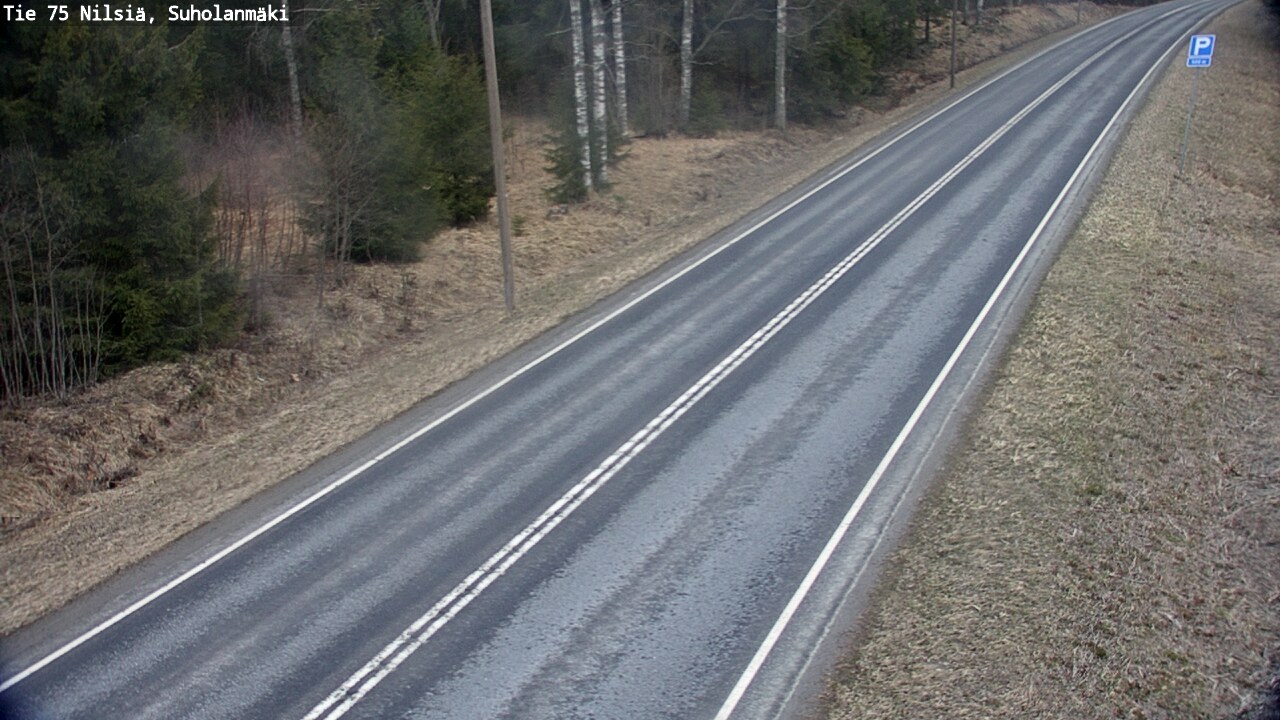 Weather Camera Image Väg 75 Nilsiä, Suholanmäki, Kuopio, Pohjois-Savo