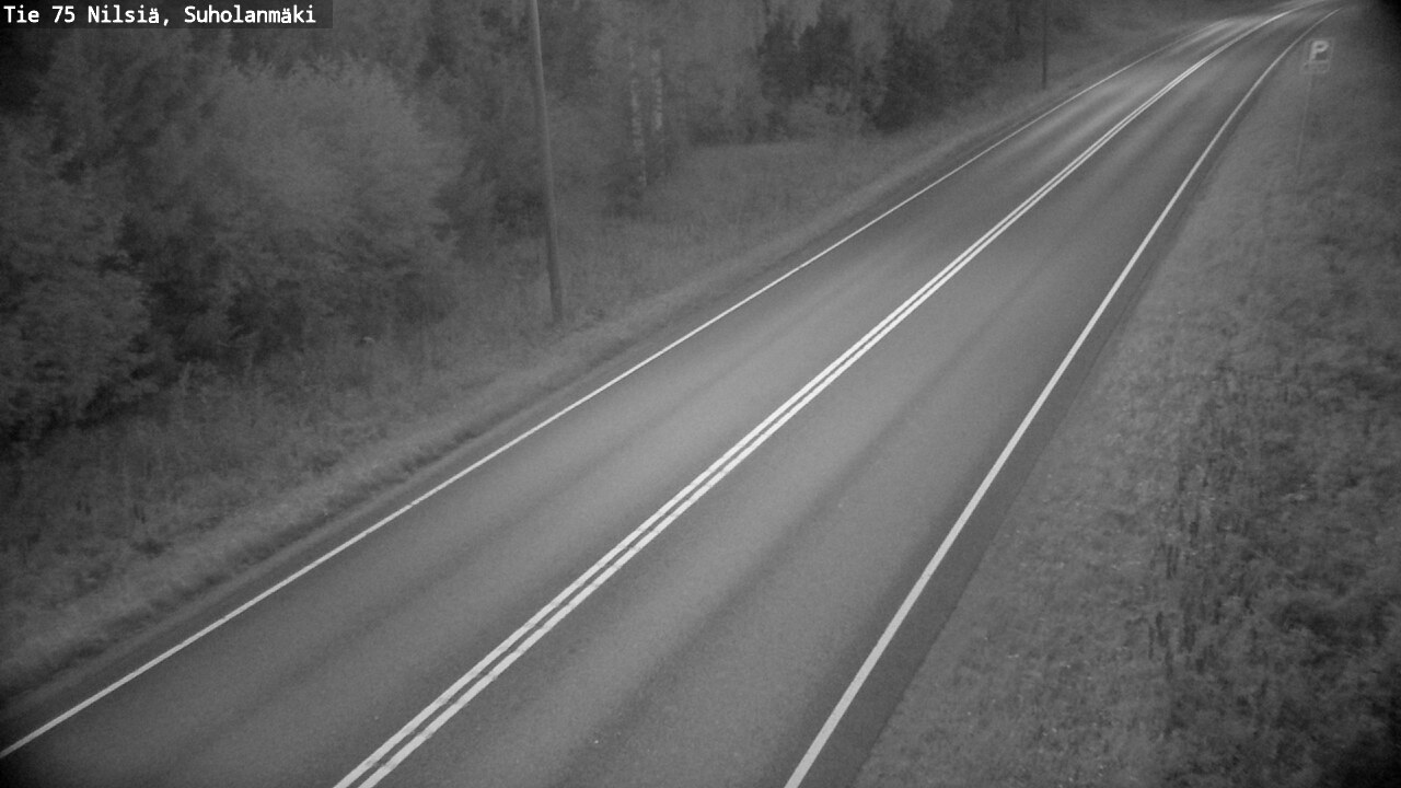 Weather Camera Image Väg 75 Nilsiä, Suholanmäki, Kuopio, Pohjois-Savo