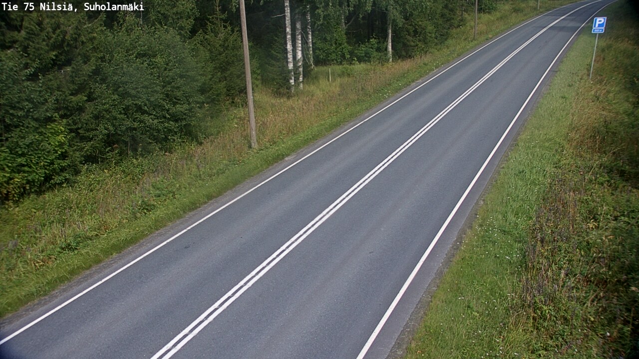 Weather Camera Image Väg 75 Nilsiä, Suholanmäki, Kuopio, Pohjois-Savo
