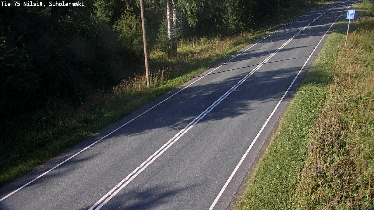 Weather Camera Image Väg 75 Nilsiä, Suholanmäki, Kuopio, Pohjois-Savo