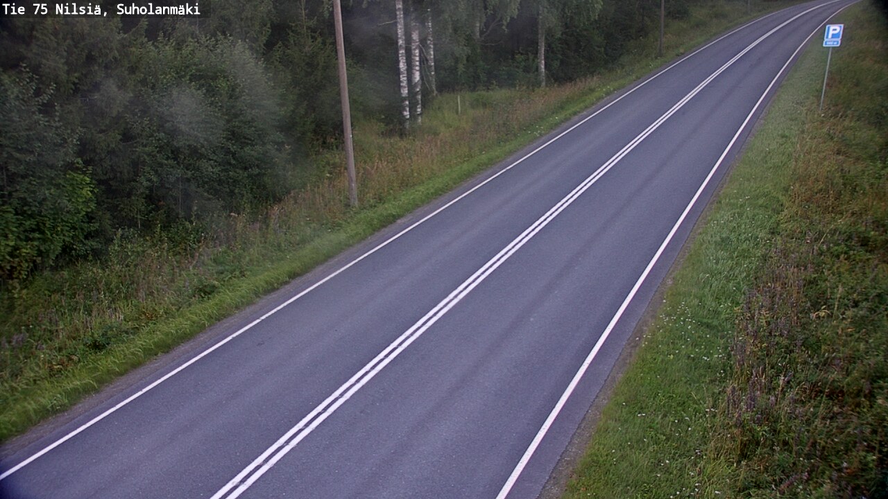 Weather Camera Image Väg 75 Nilsiä, Suholanmäki, Kuopio, Pohjois-Savo